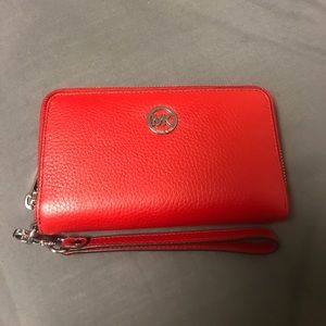 Red Michael Kors Wallet